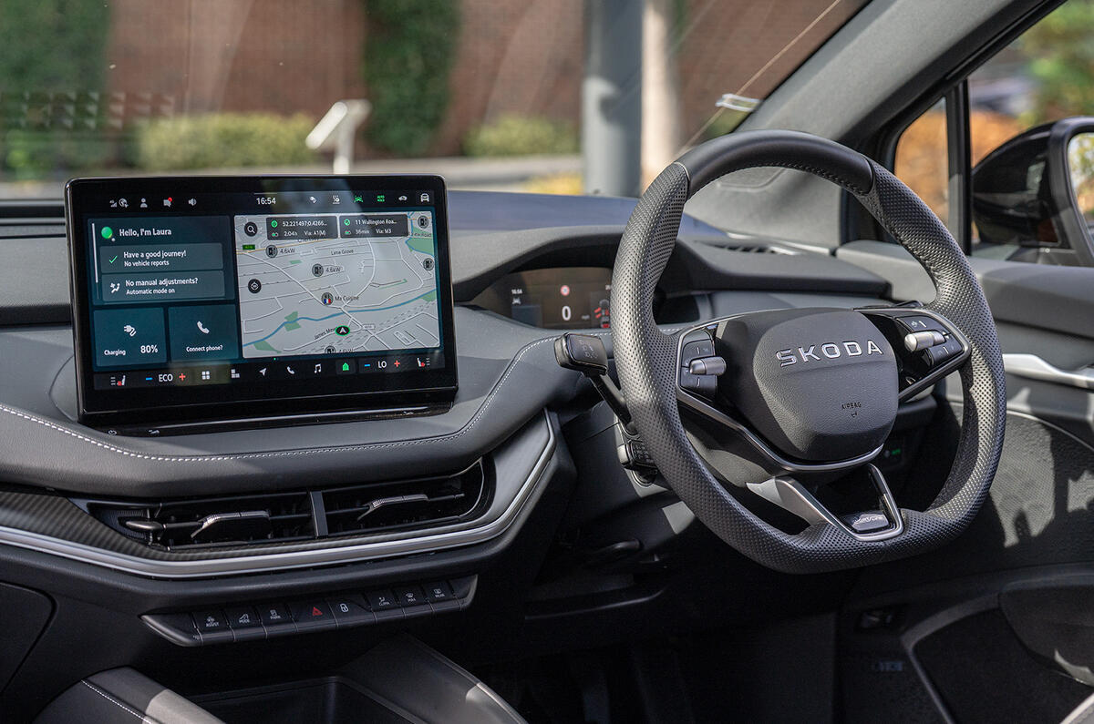 skoda perfectElectrifiedCompanyCar enyaqInterior