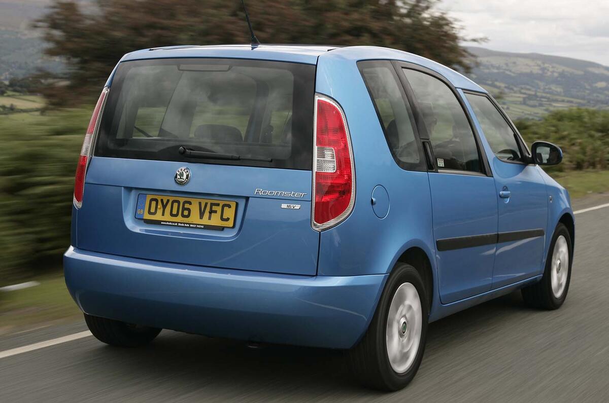 Skoda Roomster rear three quarter Skoda Roomster rear three quarter