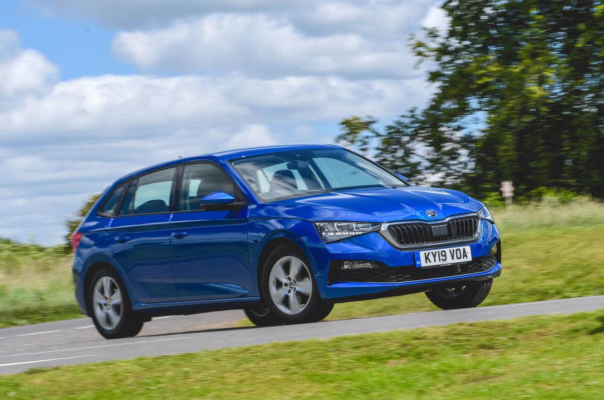 Skoda Scala 2019 UK first drive review - hero front