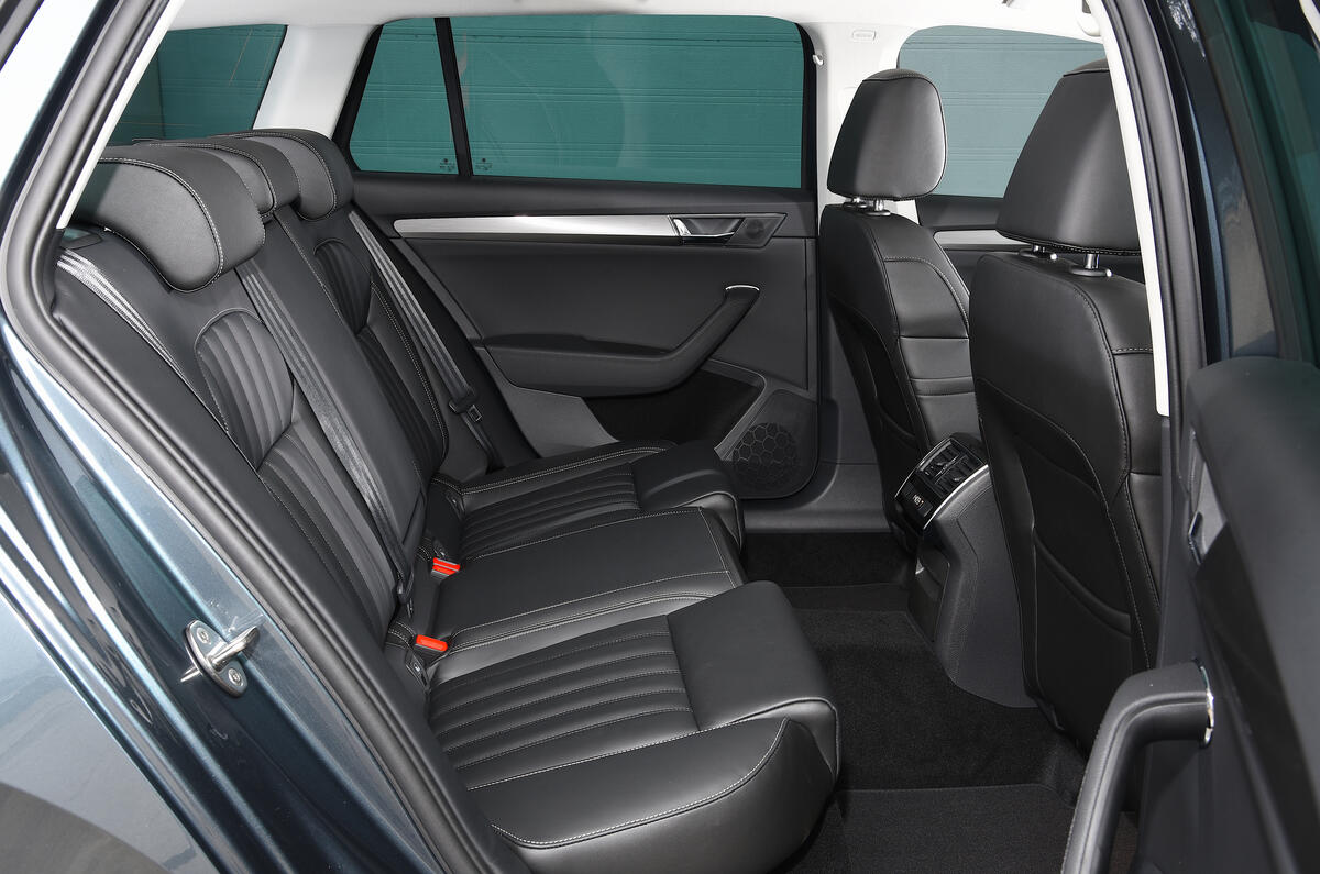 Skoda Superb Estate rear seats 2019 Skoda Superb Estate rear seats 2019
