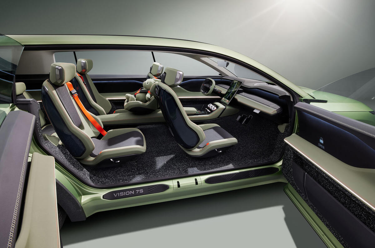 Skoda Vision 7S interior 3