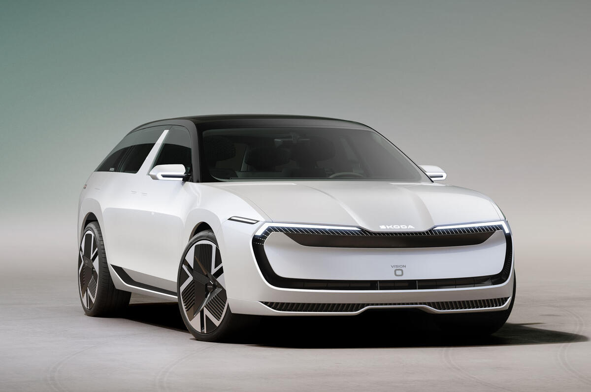 Skoda Vision O front quarter static Skoda Vision O front quarter static