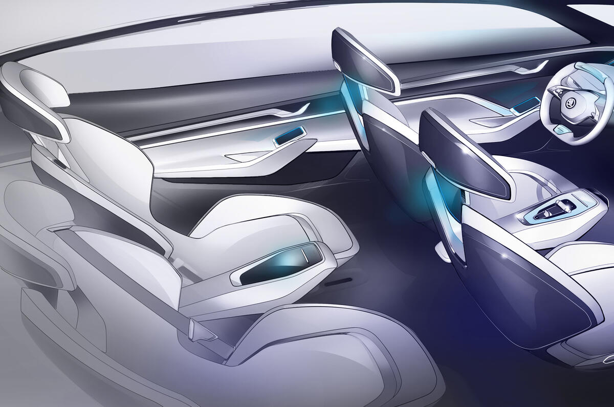 Skoda Vision E concept interior