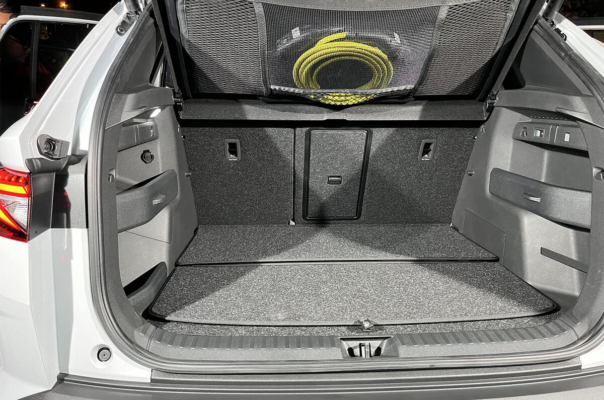 Skoda Elroq revealed in Prague   boot open Skoda Elroq revealed in Prague   boot open