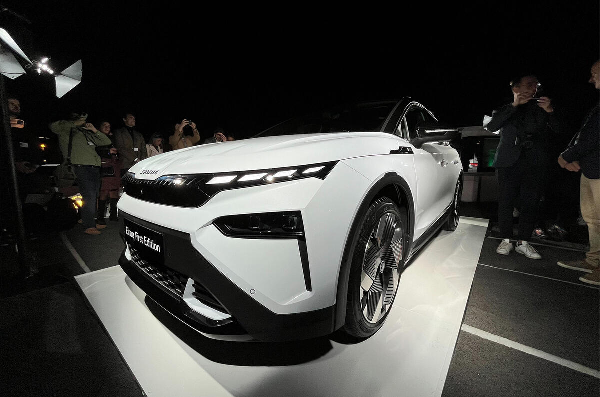 Skoda Elroq revealed in Prague    front quarter
