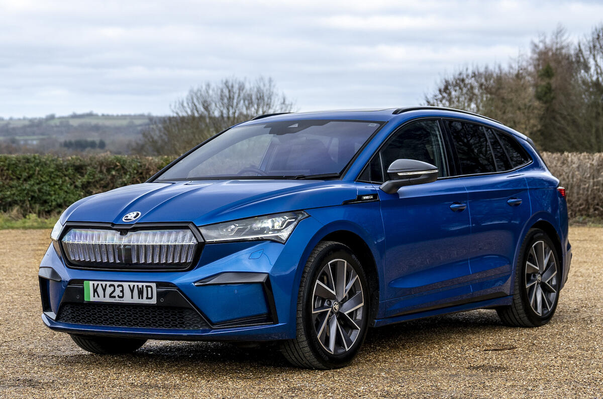 Feel Electric Skoda Enyaq SUV hero shot