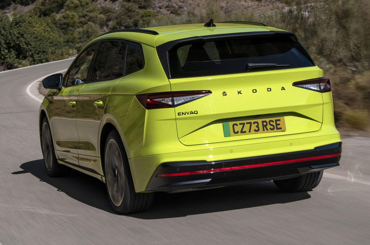 Skoda Enyaq VRS rear Skoda Enyaq VRS rear