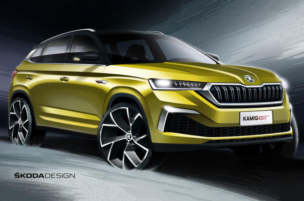 SKoda Kamiq GT sketch