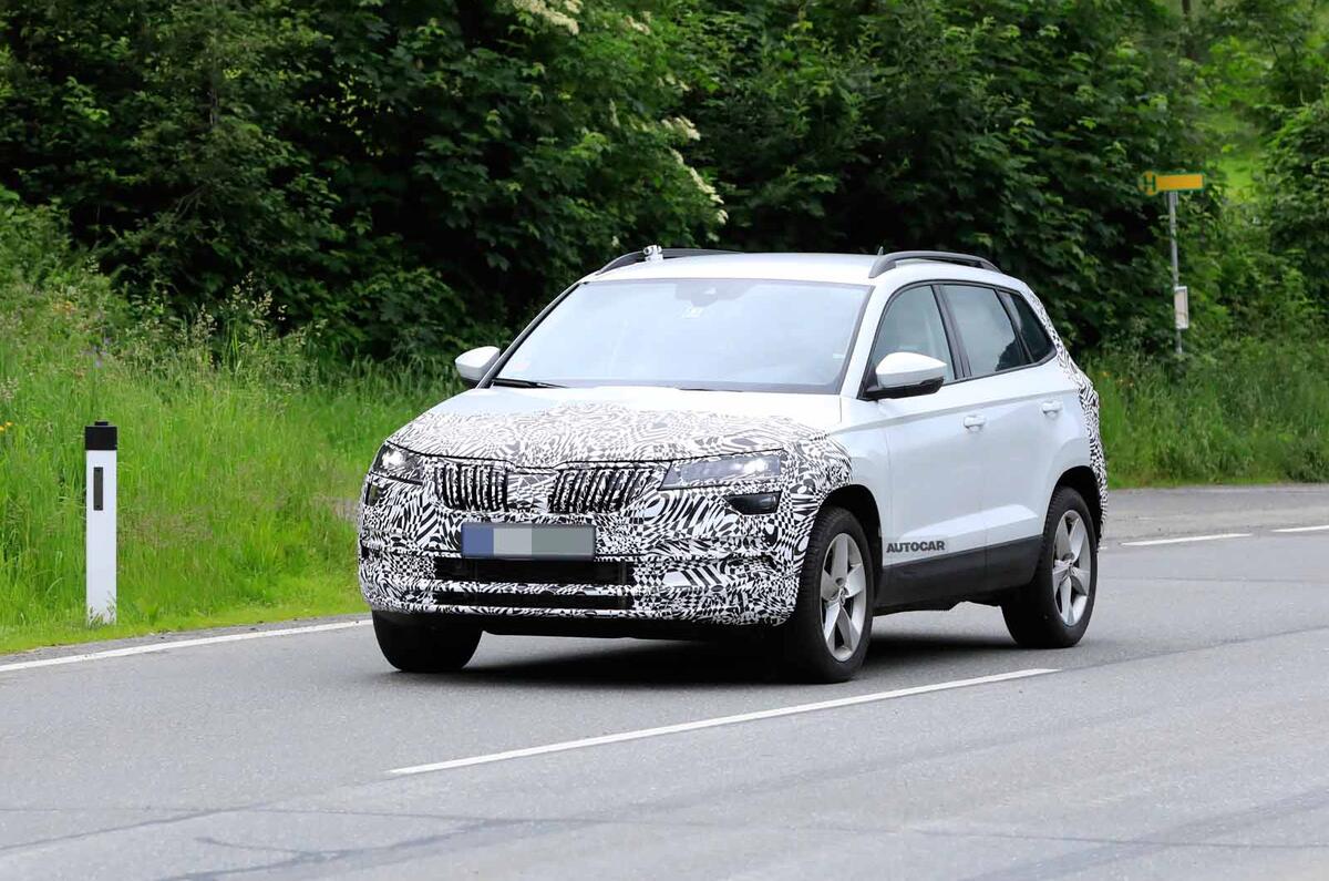 Skoda Karoq spyshot front