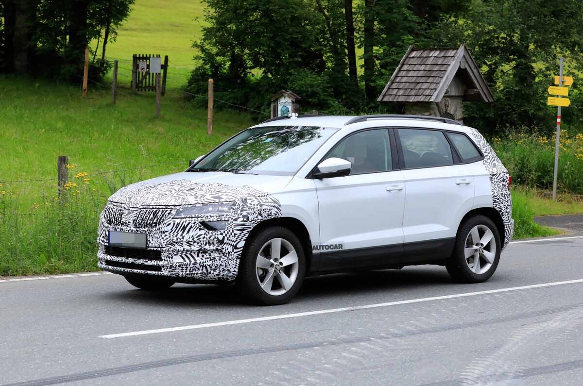 Skoda Karoq spyshot front side