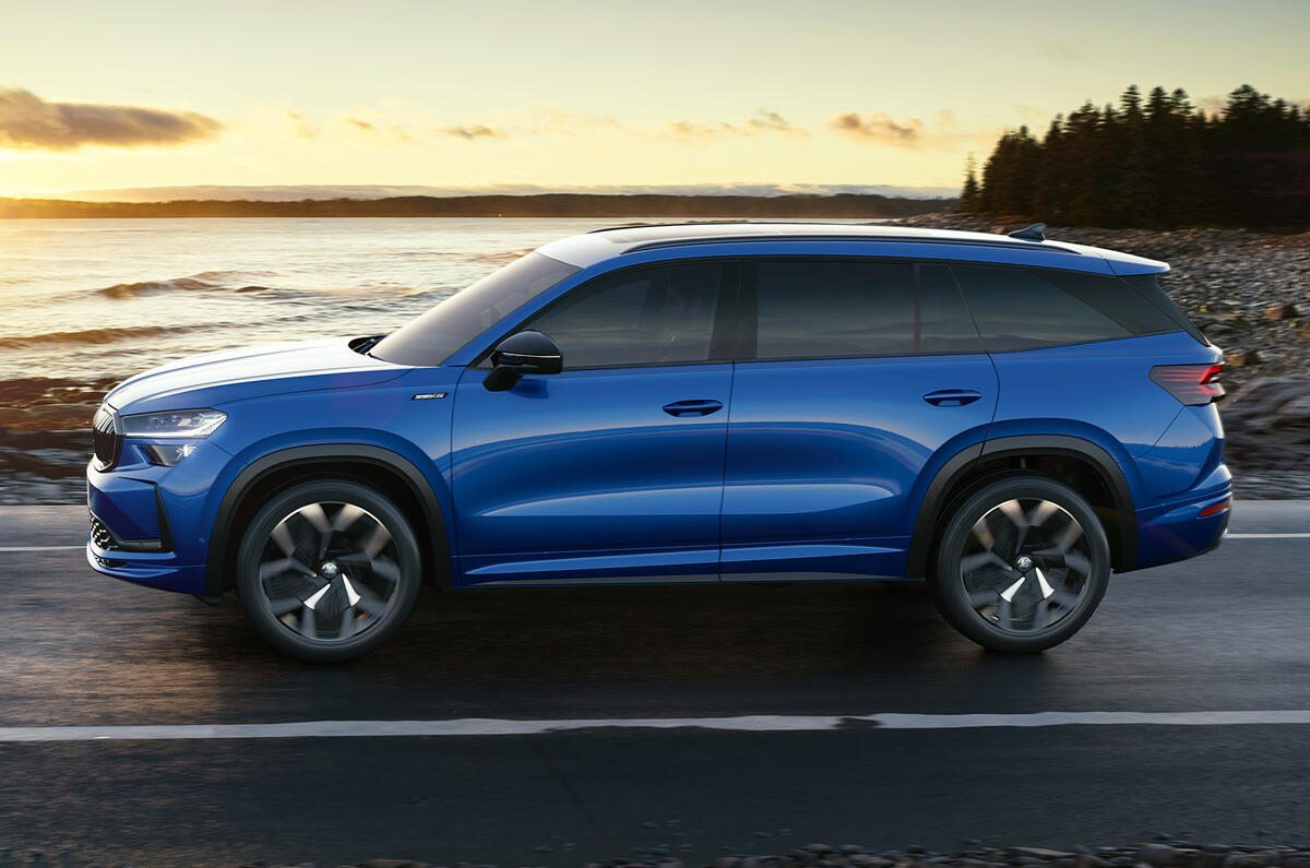 Skoda Kodiaq Sportline side Skoda Kodiaq Sportline side