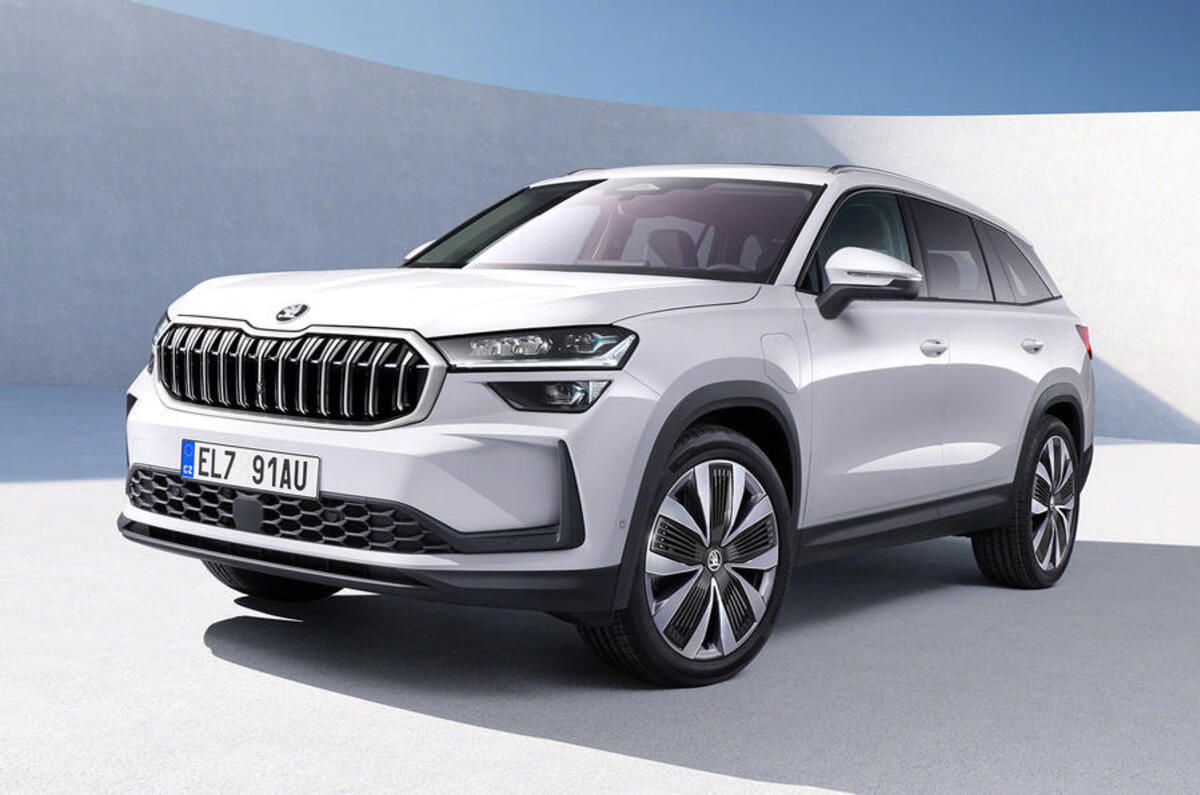 skoda kodiaq white front