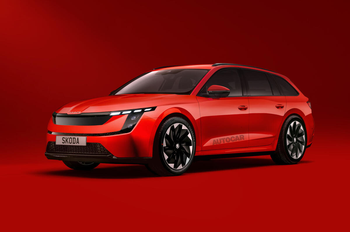 Skoda octavia estate render 2025 Autocar