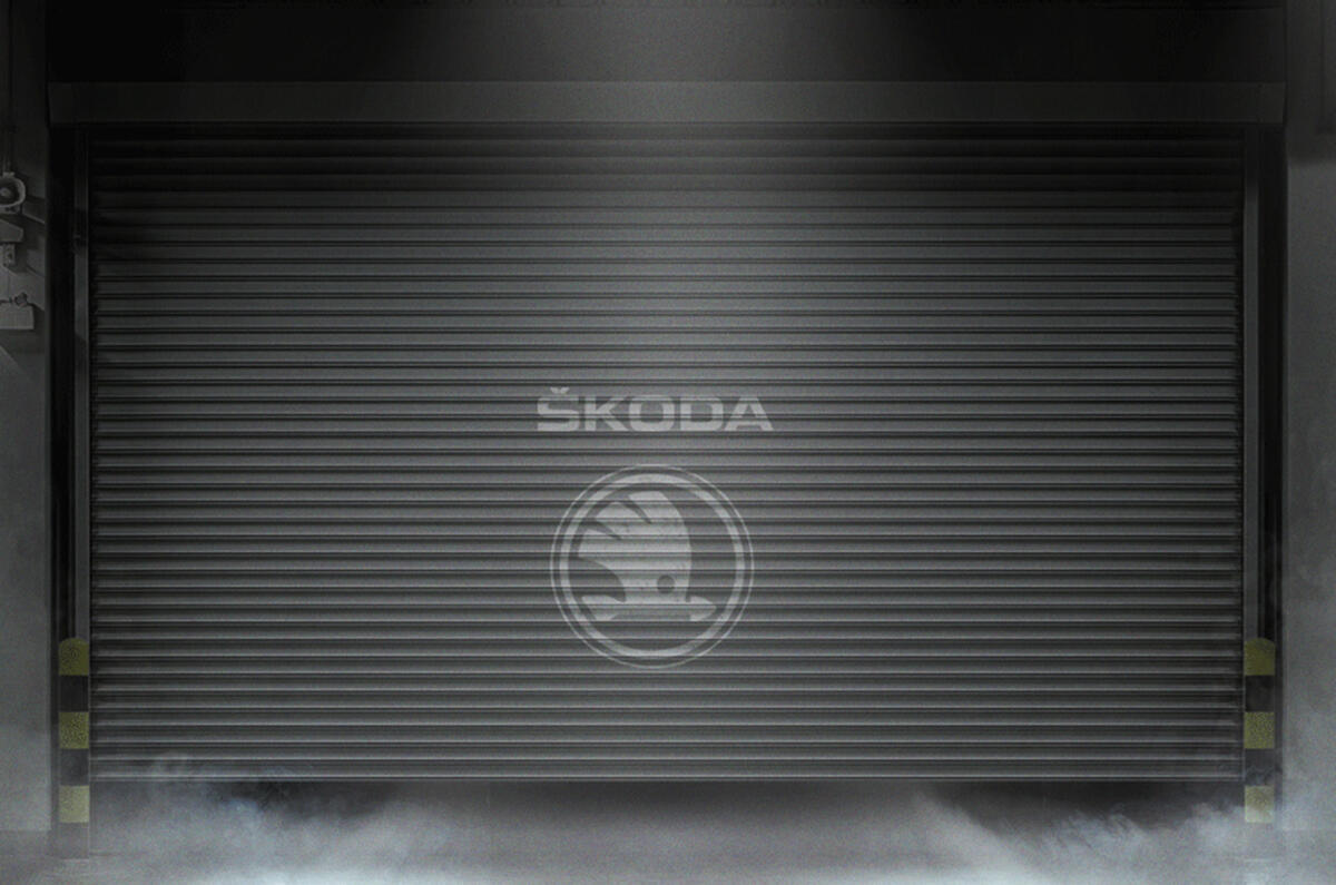 Skoda garage door teaser