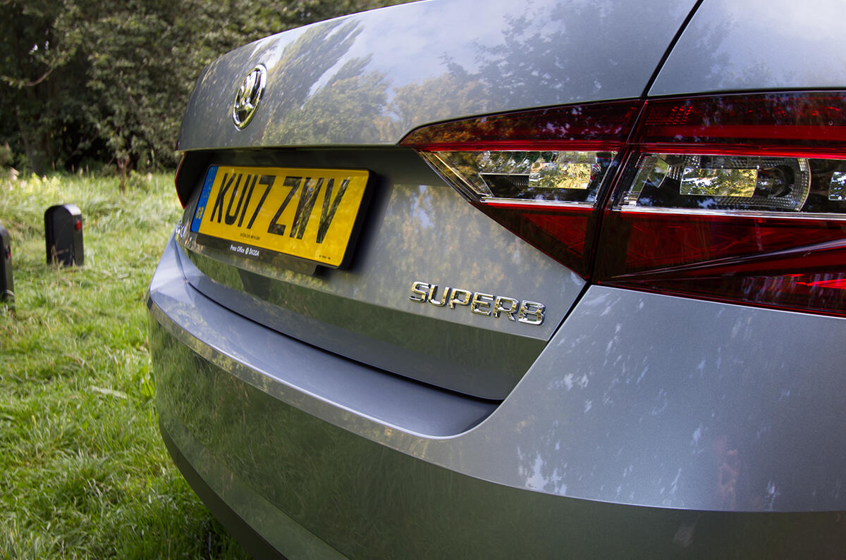Skoda Superb rear Skoda Superb rear