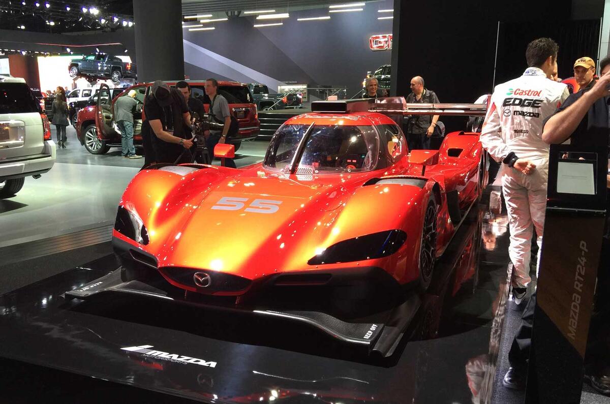 Mazda RT24-P prototype racer bows with Kodo design language LA