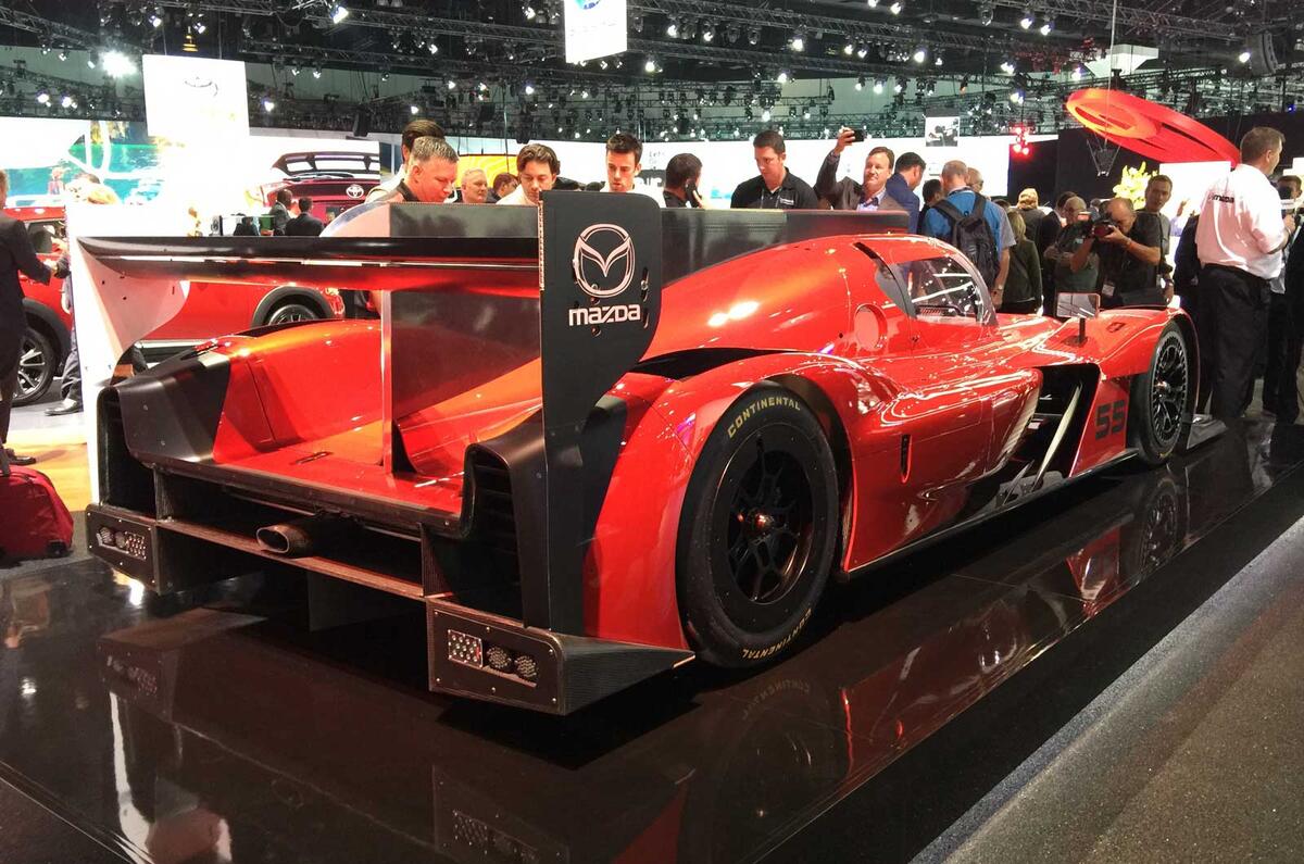 Mazda RT24-P prototype racer bows with Kodo design language LA