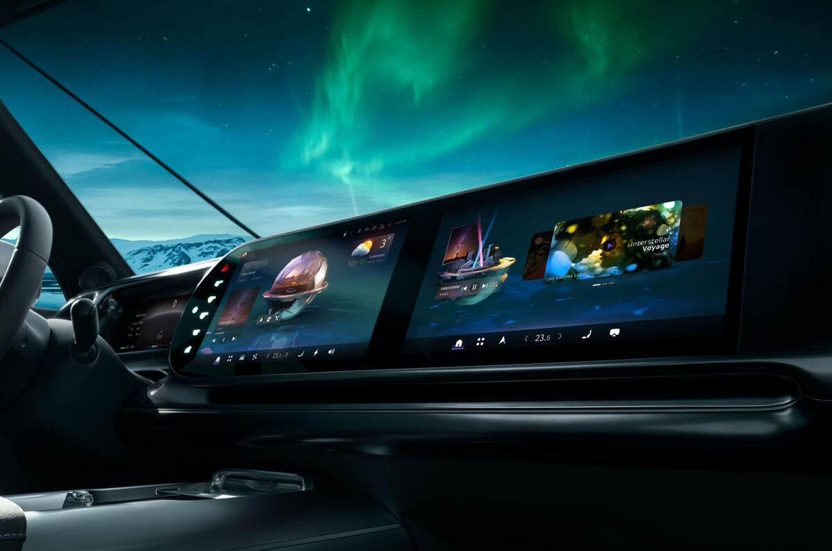 Smart 5 concept infotainment screens Smart 5 concept infotainment screens