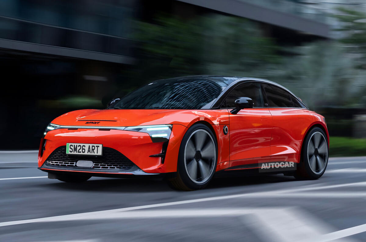 Smart 6 Autocar render front quarter tracking