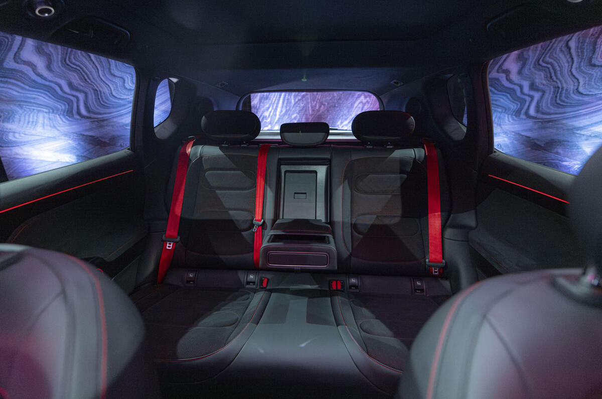 Smart #5 Brabus interior rear Smart #5 Brabus interior rear