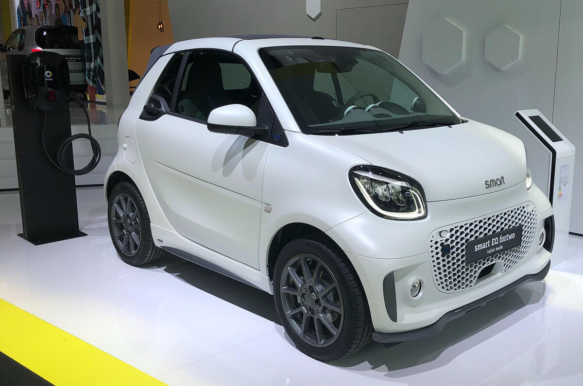 Smart EQ ForTwo at Frankfurt motor show - right