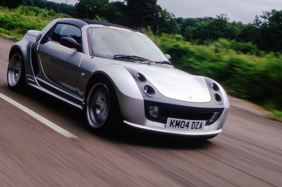 Smart Roadster cornering