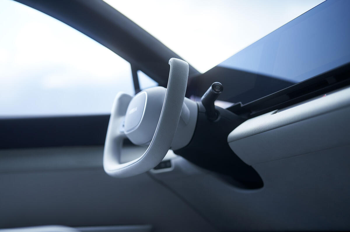 Sony Honda Afeela Prototype steering yoke Sony Honda Afeela Prototype steering yoke