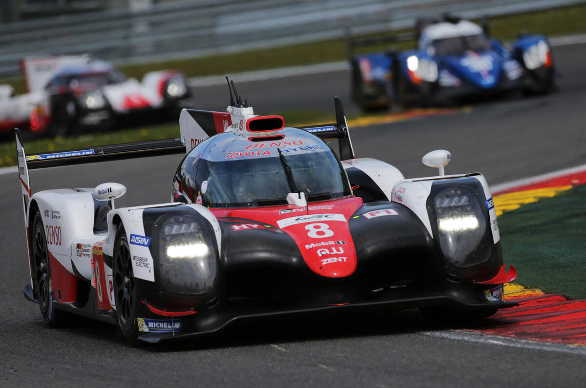 Toyota WEC car at Spa-Francorchamps