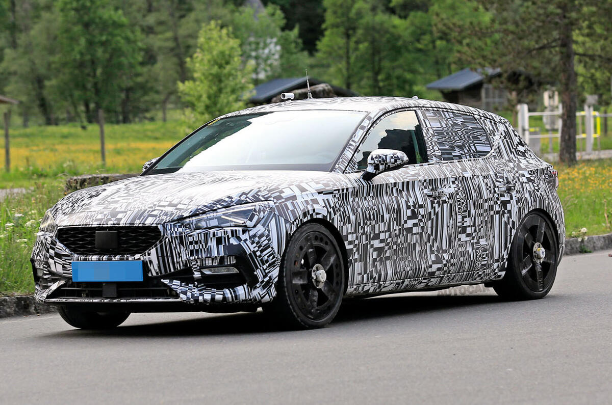 Cupra Leon spy shot