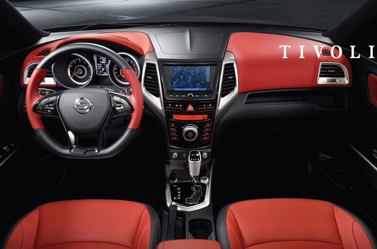 SsangYong Tivoli interior SsangYong Tivoli interior