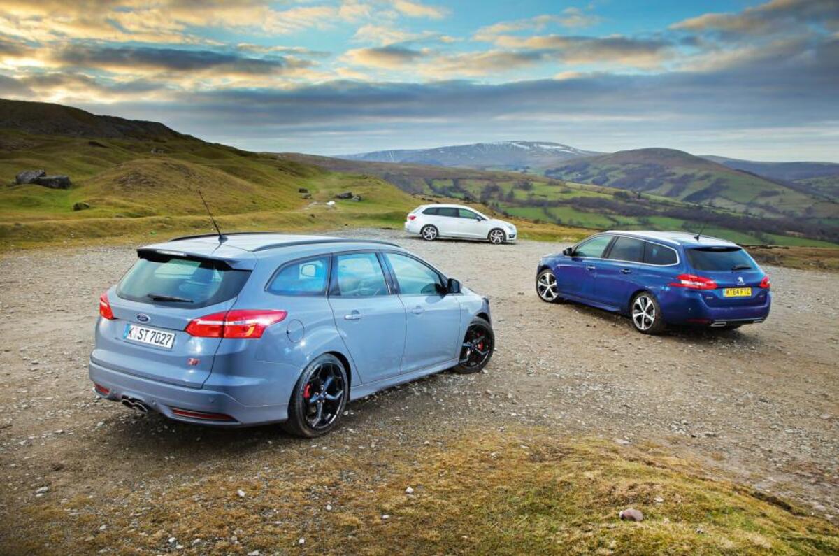 Ford Focus ST estate versus Peugeot 308 SW & Seat Leon ST