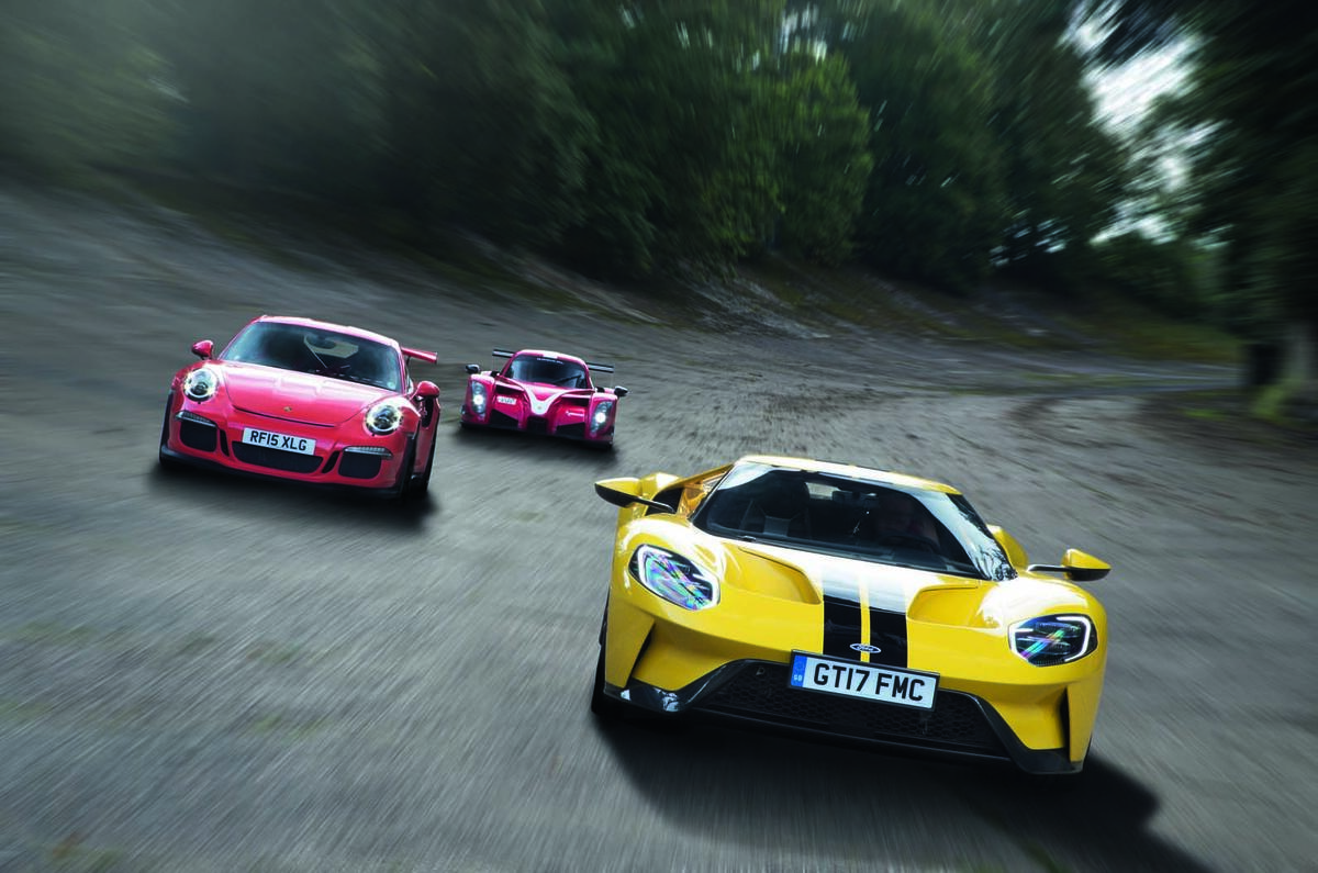 Ford GT vs Radical RXC Turbo vs Porsche 911 GT3 RS