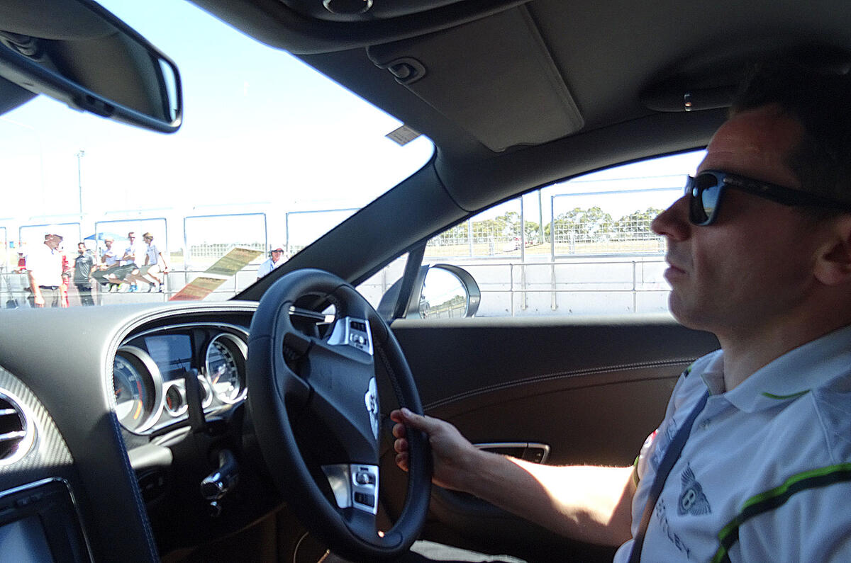 Bentley driver Steven Kane Bentley driver Steven Kane