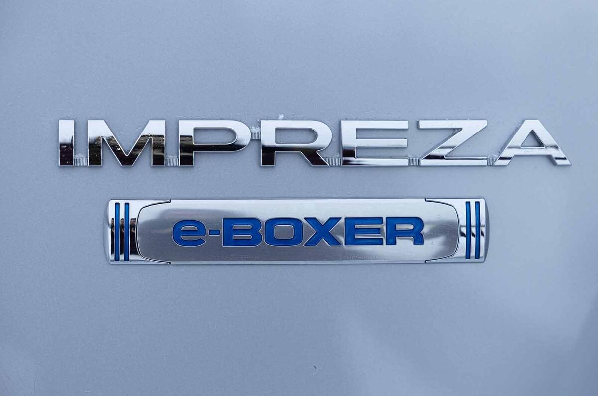 Subaru Impreza e-Boxer badge
