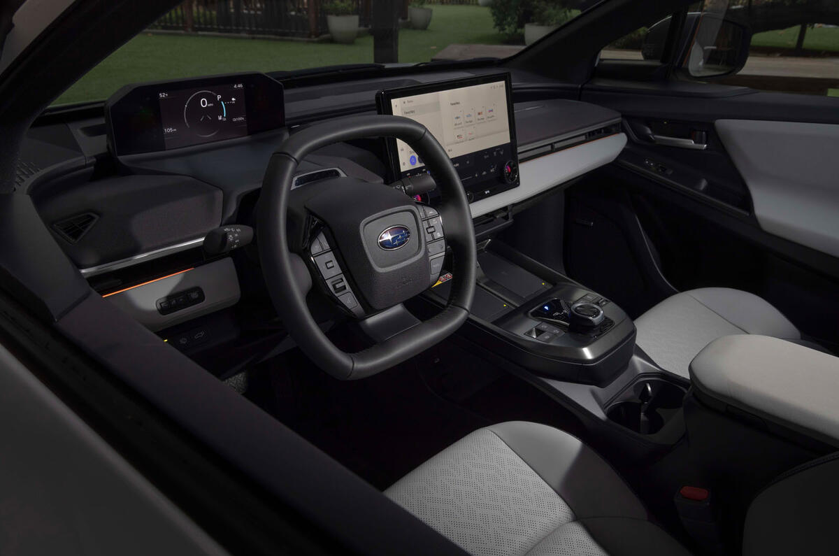 Subaru Solterra facelift dashboard