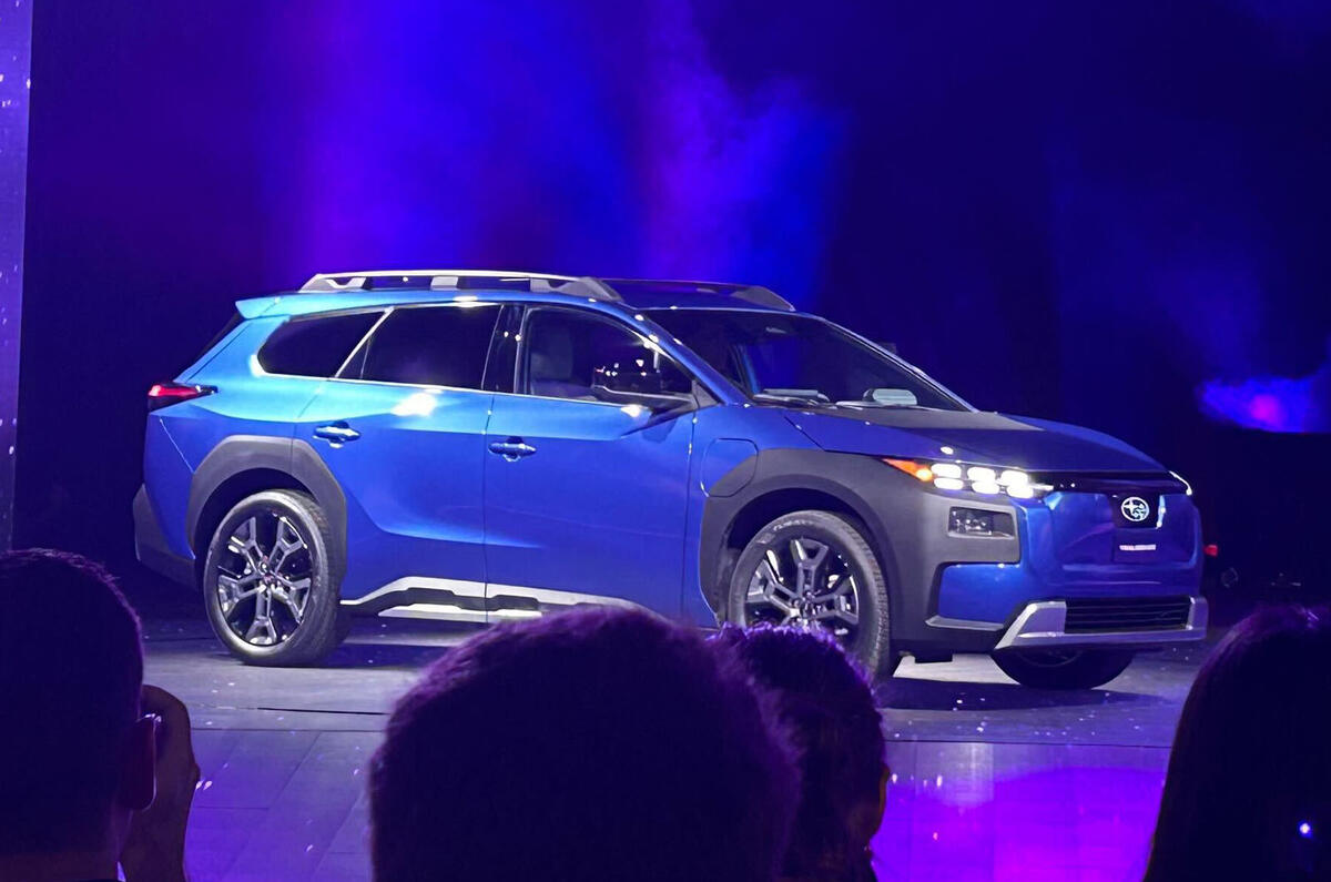 Subaru Trailseeker NY motor show front quarter Subaru Trailseeker NY motor show front quarter