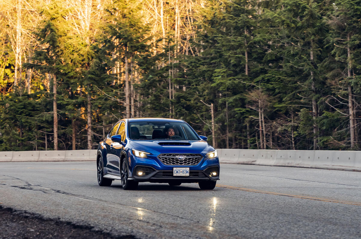 Subaru WRX front quarter tracking Subaru WRX front quarter tracking