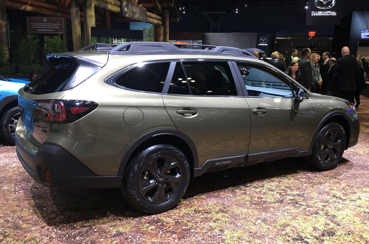 Subaru Outback 2019 New York Motor Show reveal - side