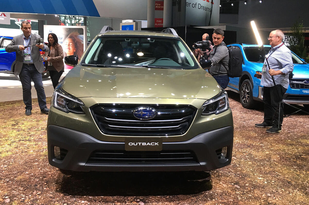 Subaru Outback 2019 New York Motor Show reveal - nose