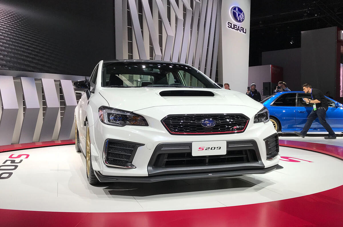 Subaru STI S209 Detroit motor show - nose