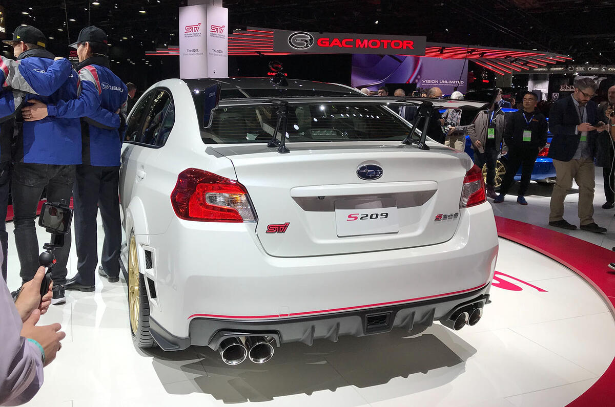 Subaru STI S209 Detroit motor show - rear