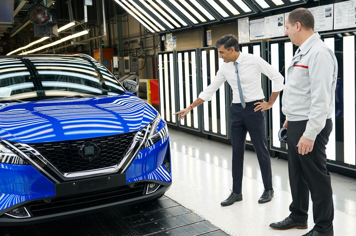 Sunak sunderland nissan