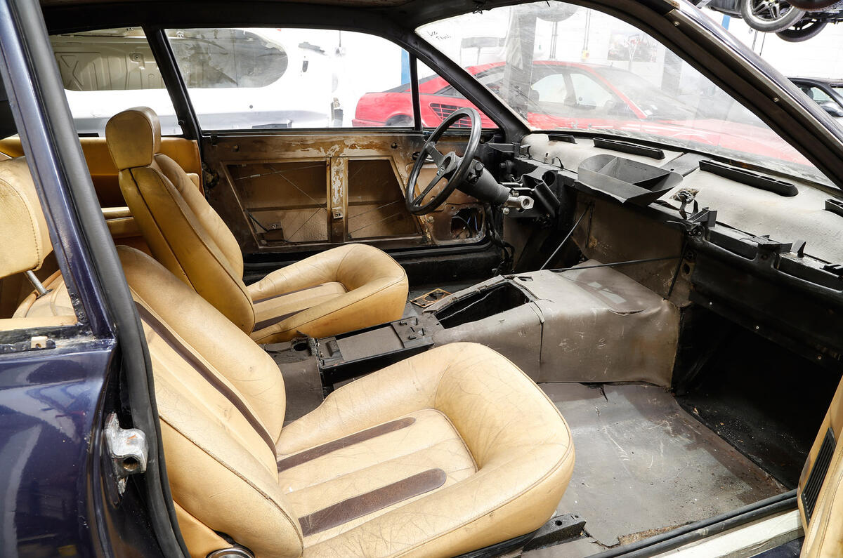 Damaged Ferraris at the breaker's yard