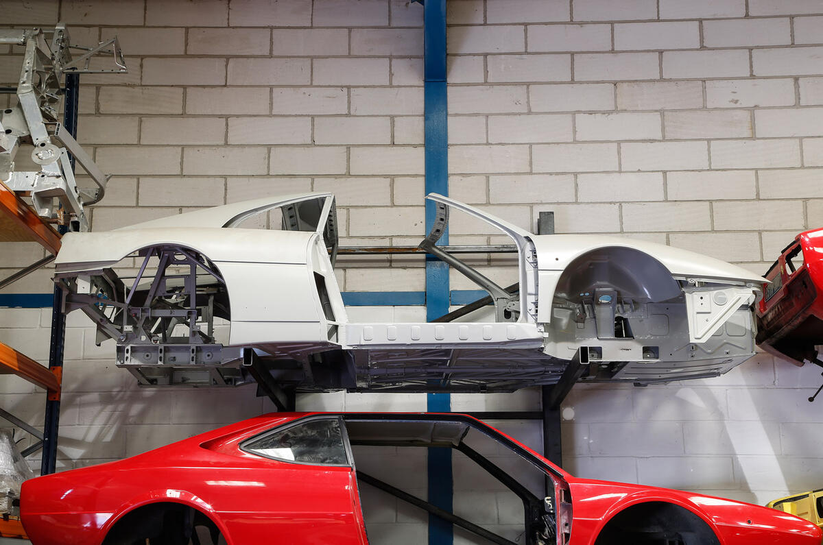 Damaged Ferraris at the breaker's yard
