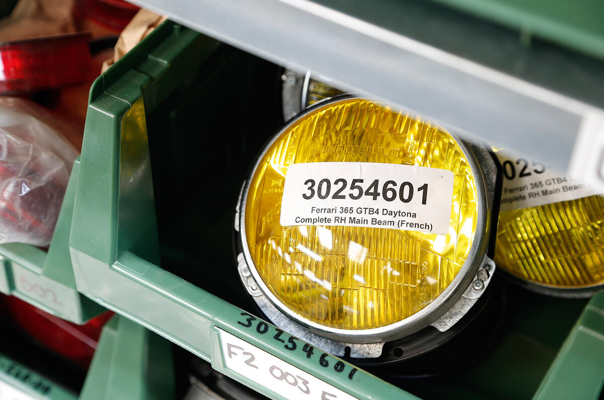 Damaged Ferraris at the breaker's yard