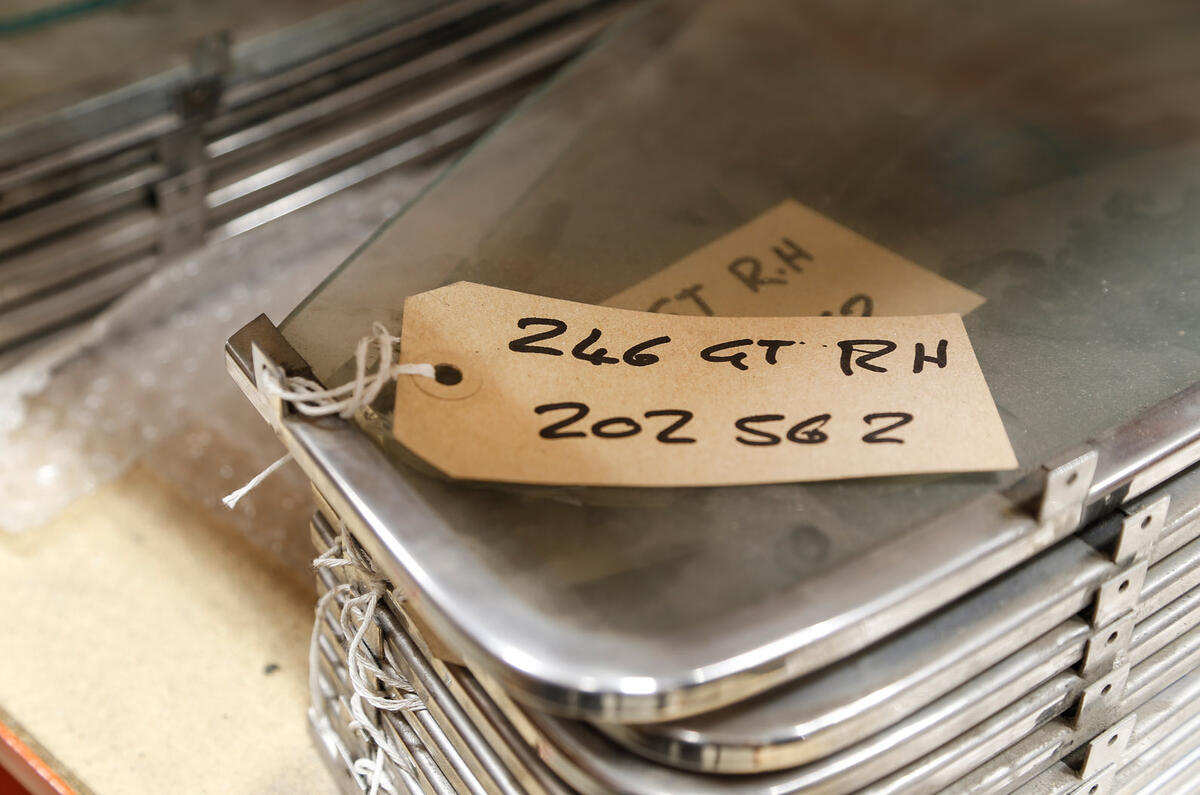 Damaged Ferraris at the breaker's yard