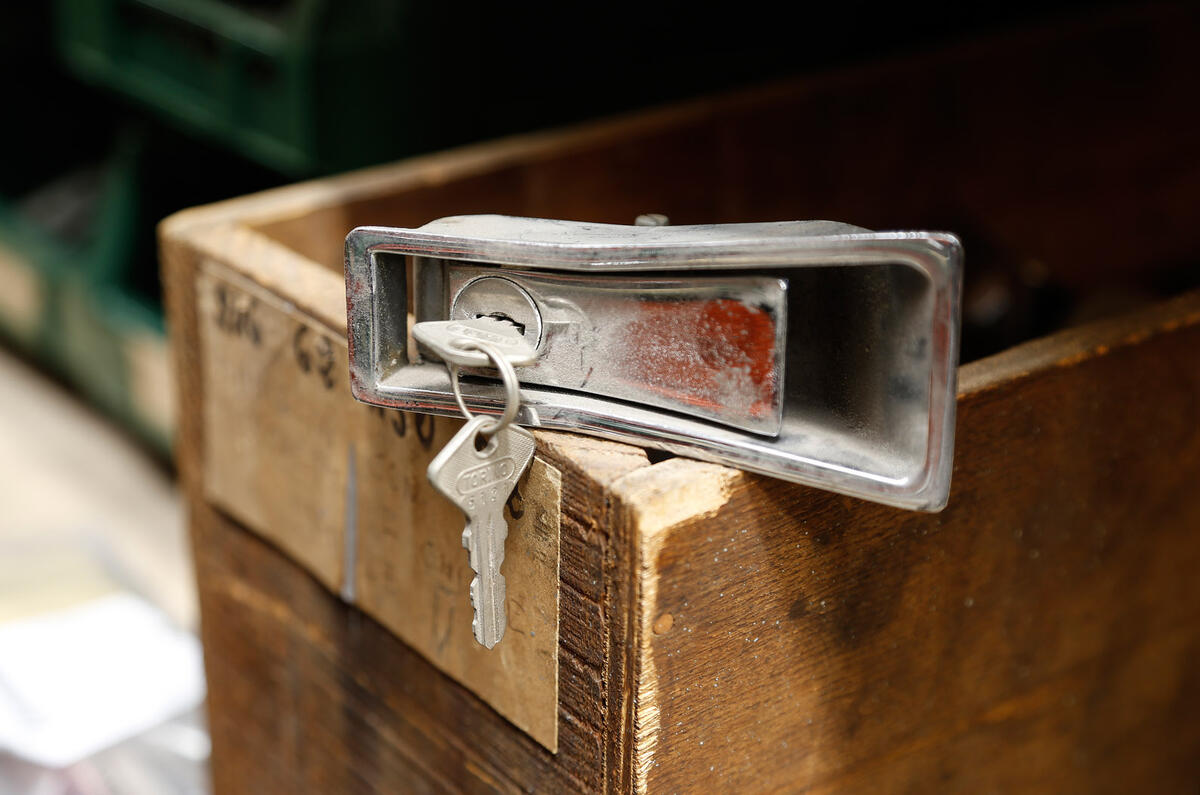 Damaged Ferraris at the breaker's yard