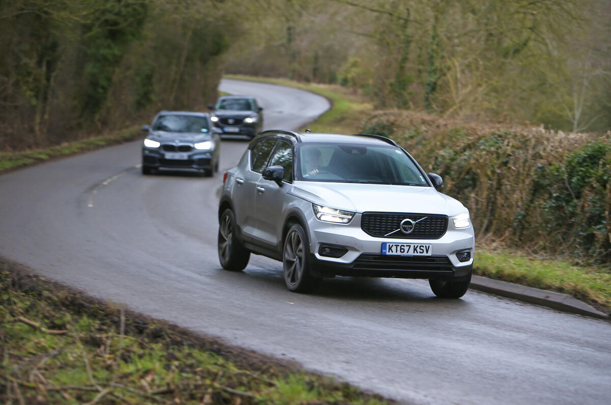 Volvo XC40 vs Volkswagen Tiguan, DS 7, BMW X1, Audi Q3, Ford Kuga and Mazda CX-5