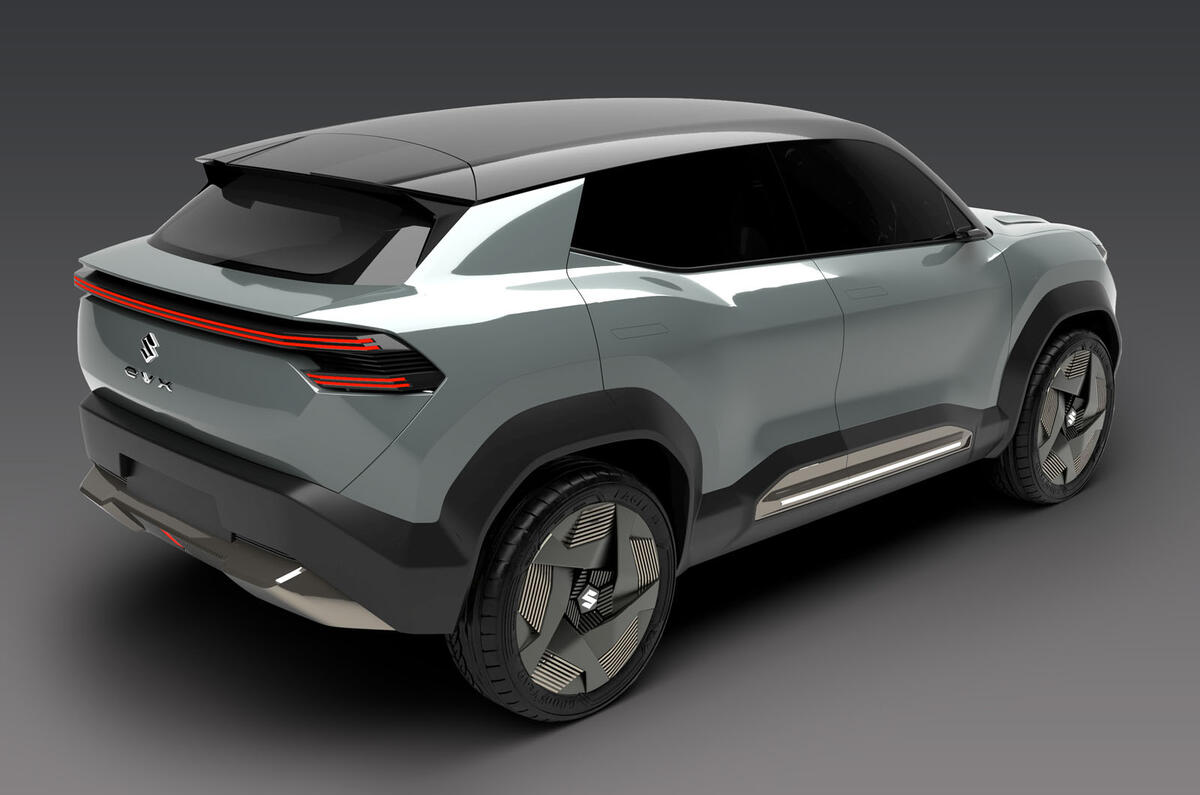 Suzuki eVX concept rear quarter Suzuki eVX concept rear quarter