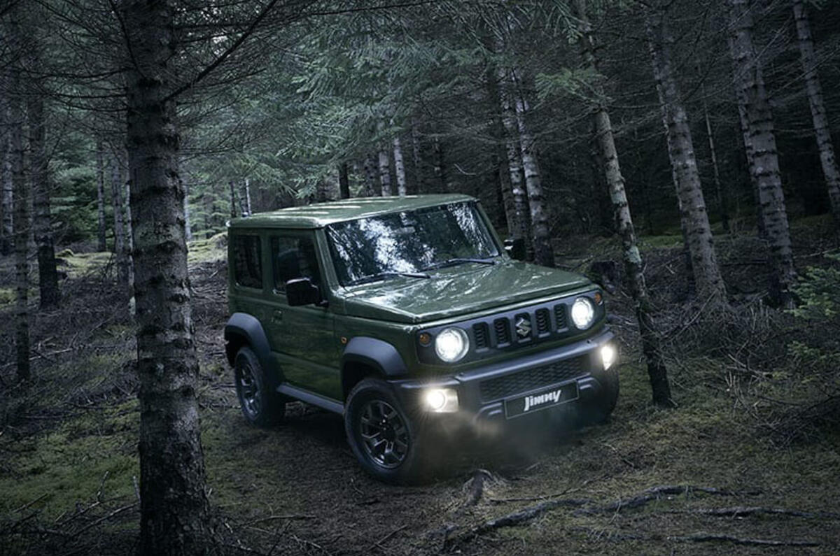 Suzuki Jimny 2019 official reveal photos woods